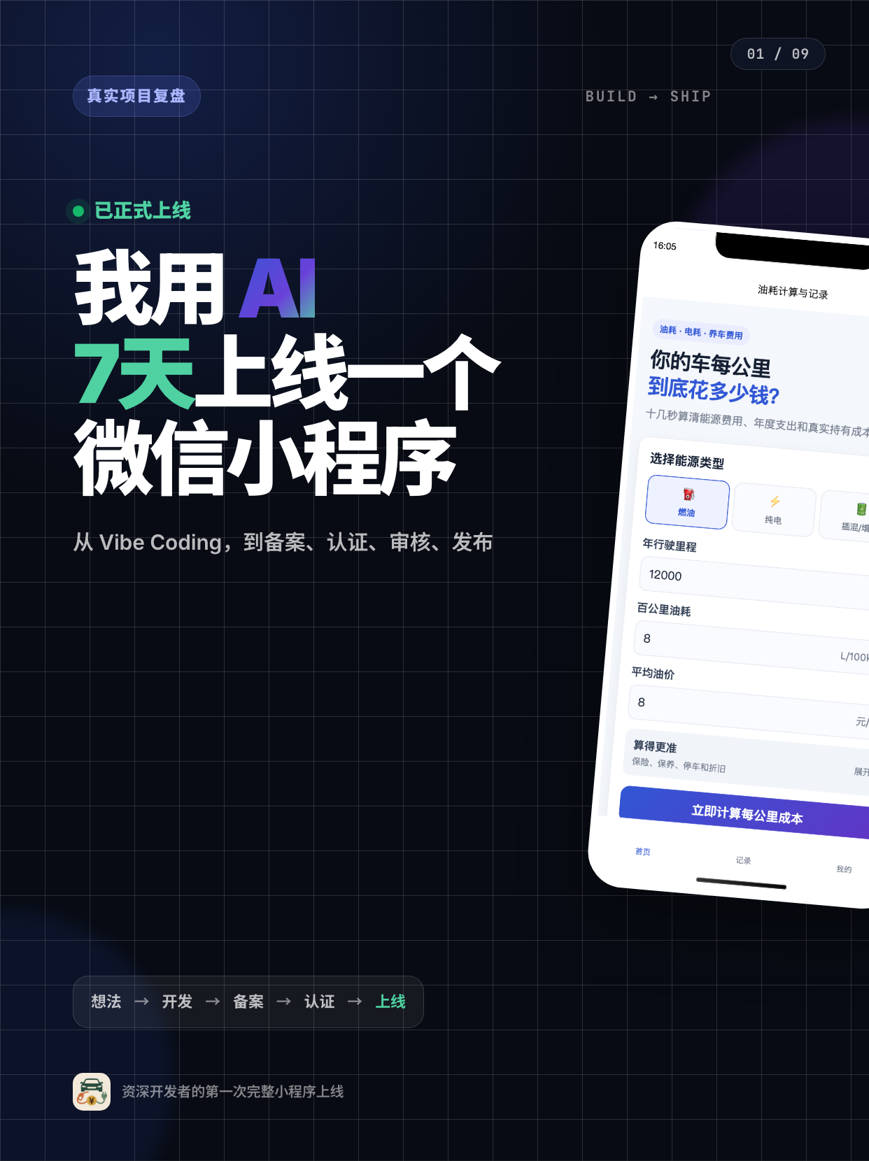 用 AI，7 天上线一个微信小程序