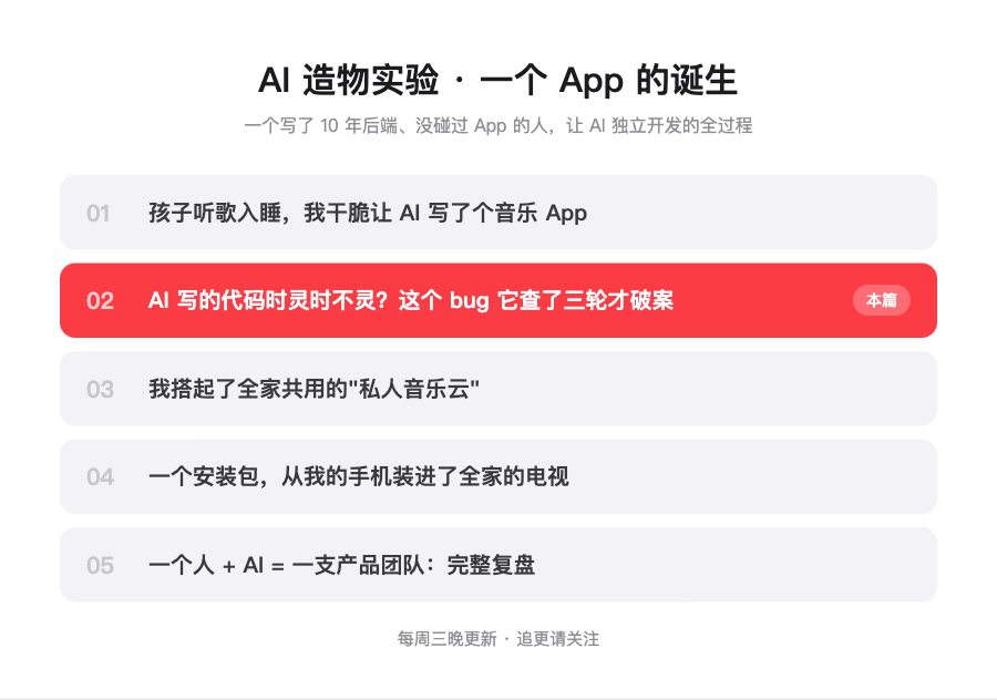 AI 造物实验系列目录
